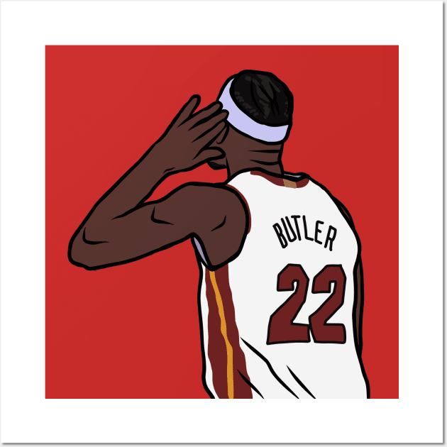 Jimmy Butler "I Can't Hear You" Wall Art by rattraptees